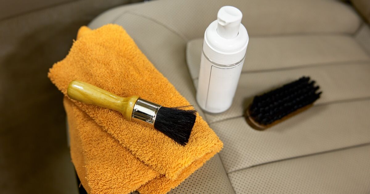 Fabric seat cleaning supplies