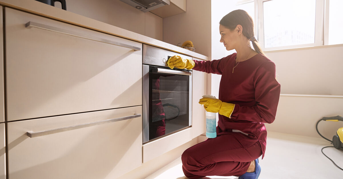 Clean oven ready for regular maintenance
