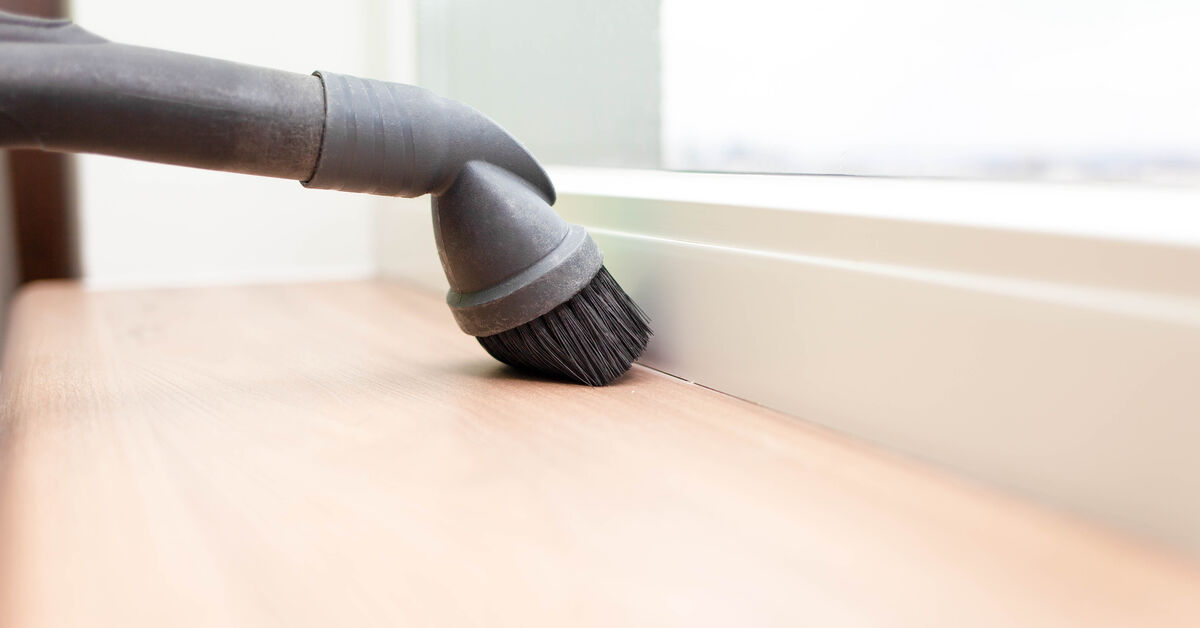 Dust trapped inside radiator fins
